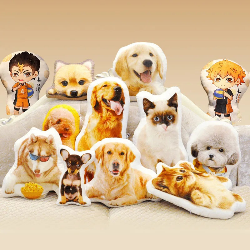 HKM-659859 Custom 3D Stuffed Animal Pillows - Personalized Plush Toys for Kids and Adults