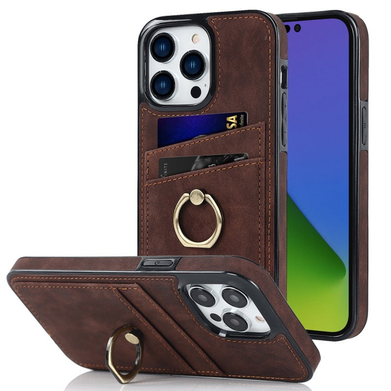 HKM-659859 Cute Anti-Falling Mobile Phone Case for iPhone 14 Series and iPhone 13/12/11 Models