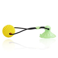 HKM-6600381 Interactive Suction Cup Corn Ball Chew Toys for Medium to Large Dogs - Tug of War & Teeth Cleaning