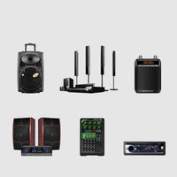 HKM-660115 Handheld Capacitor Microphone Set for Home Audio and Stage Use