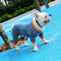 HKM-6601277 Casual Cotton Clothes for Small Dogs - Four-Legged Style, Various Sizes Available