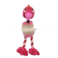 HKM-660243 Three-Color Cotton Rope Pet Toy for Chewing and Vocal Play – 28x6CM Plush Doll