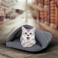 HKM-6602941 Cute Cat Sleeping Bag for Small Pets - Teddy, Guinea Pig, and Hamster - Four Seasons Nest in Various Colors