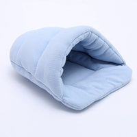 HKM-6602941 Cute Cat Sleeping Bag for Small Pets - Teddy, Guinea Pig, and Hamster - Four Seasons Nest in Various Colors