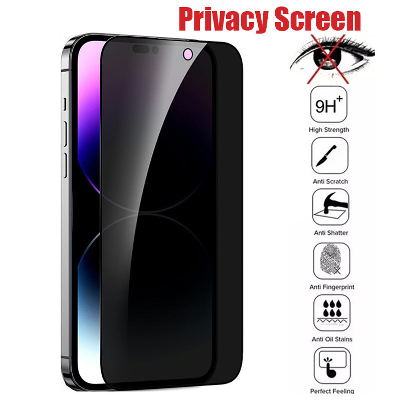 HKM-660307 Anti-Peeping Tempered Glass Film for iPhone Models