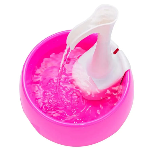 HKM-660371 Portable Aqua Mini Pet Water Fountain 1.2L - Pink