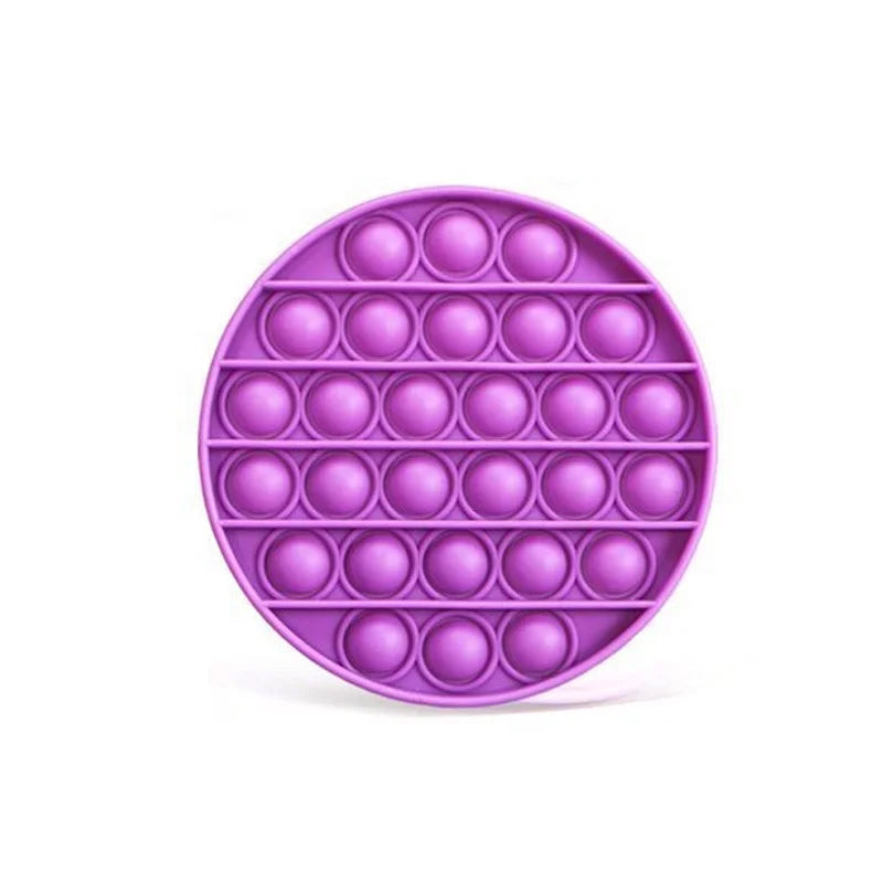 HKM-660563 Round Silicone Push Bubble Pop Fidget Sensory Toy for Kids Ages 2-7