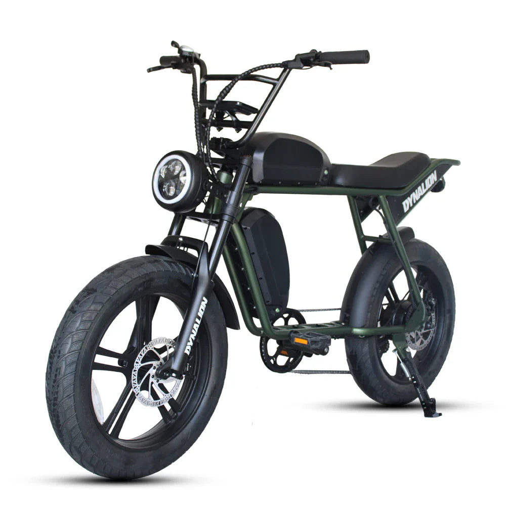 HKM-660691 Retro 48V 1000W Electric Hybrid Bike with 7-Speed Gears and Hydraulic Disc Brakes - Mountain Fat Tire E-Bike