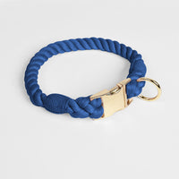 HKM-6608445 Woven Gradient Color Cotton Dog Collar for Pets in Various Vibrant Shades