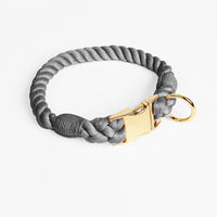 HKM-6608445 Woven Gradient Color Cotton Dog Collar for Pets in Various Vibrant Shades