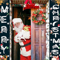 HKM-660883 Christmas Snowman and Penguin Holiday Decoration - 100D Polyester Fabric & 300D Oxford Cloth, 1 Pair