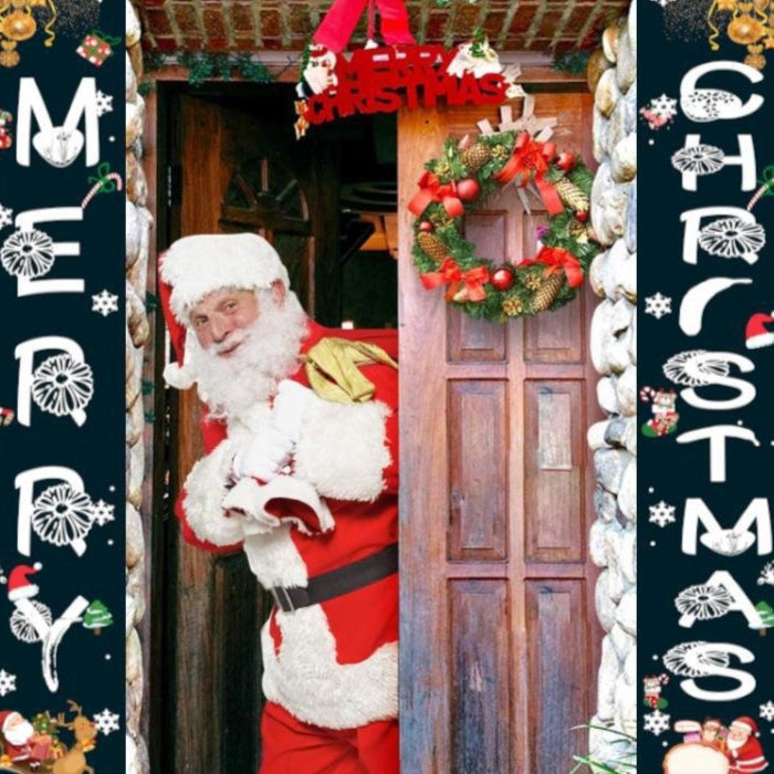 HKM-660883 Christmas Snowman and Penguin Holiday Decoration - 100D Polyester Fabric & 300D Oxford Cloth, 1 Pair