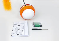 HKM-6609469 Luminous Tumbler Voice Indoor Cat Toy with Badminton Features and Two Modes