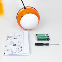 HKM-6609469 Luminous Tumbler Voice Indoor Cat Toy with Badminton Features and Two Modes