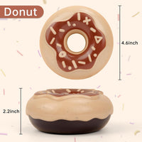 HKM-6610109 Durable Chewy Donut Dog Toy for Teeth Grinding, Interactive Play, and Squeaky Fun for All Breeds
