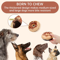 HKM-6610109 Durable Chewy Donut Dog Toy for Teeth Grinding, Interactive Play, and Squeaky Fun for All Breeds