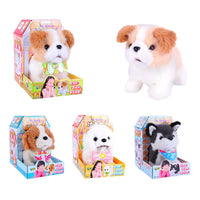 HKM-661011 Interactive Plush Toy Dog for Kids - Electric Walking Pet Doll Companion, Soft and Cuddly, 18 Months+