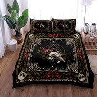 HKM-661075 Bohemian Crow Three-Piece Digital Print Bedding Set in Multiple Sizes