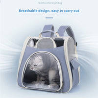 HKM-6610877 Portable Foldable Pet Carrier Bag - Medium Capacity, Soft PU PVC, Available in Blue, Pink, Green, Gray, White