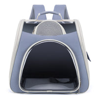 HKM-6610877 Portable Foldable Pet Carrier Bag - Medium Capacity, Soft PU PVC, Available in Blue, Pink, Green, Gray, White