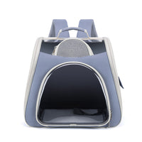 HKM-6610877 Portable Foldable Pet Carrier Bag - Medium Capacity, Soft PU PVC, Available in Blue, Pink, Green, Gray, White