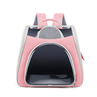 HKM-6610877 Portable Foldable Pet Carrier Bag - Medium Capacity, Soft PU PVC, Available in Blue, Pink, Green, Gray, White