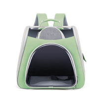 HKM-6610877 Portable Foldable Pet Carrier Bag - Medium Capacity, Soft PU PVC, Available in Blue, Pink, Green, Gray, White