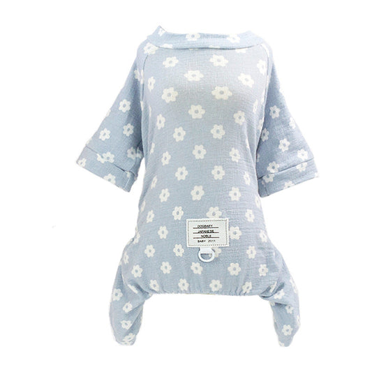 HKM-6611005 Cotton Four-Legged Dog Clothing - Sizes S to XXL with Adjustable Fit