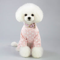 HKM-6611005 Cotton Four-Legged Dog Clothing - Sizes S to XXL with Adjustable Fit