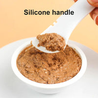 HKM-6612413 Pet Food Spoon and Lid Set - Multifunctional Wet/Dry Food Jar Opener for Cats and Dogs