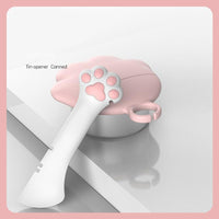 HKM-6612413 Pet Food Spoon and Lid Set - Multifunctional Wet/Dry Food Jar Opener for Cats and Dogs