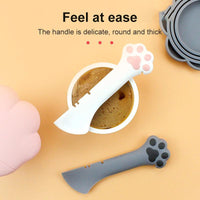 HKM-6612413 Pet Food Spoon and Lid Set - Multifunctional Wet/Dry Food Jar Opener for Cats and Dogs