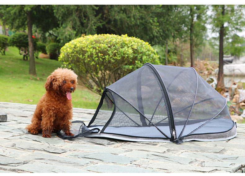HKM-6613437 Portable Folding Pet Tent for Cats - Travel Camping Bed - Easy Set Up