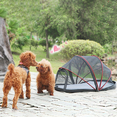 HKM-6613437 Portable Folding Pet Tent for Cats - Travel Camping Bed - Easy Set Up
