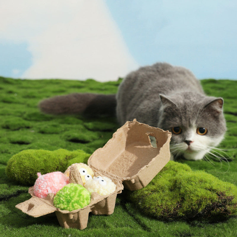 HKM-661523 Eco-friendly Carton Pack Dog Toy With Built-in Bell
