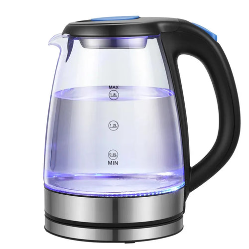 HKM-661523 High Borosilicate Glass Electric Kettle with Temperature Control and Fast Heating Function