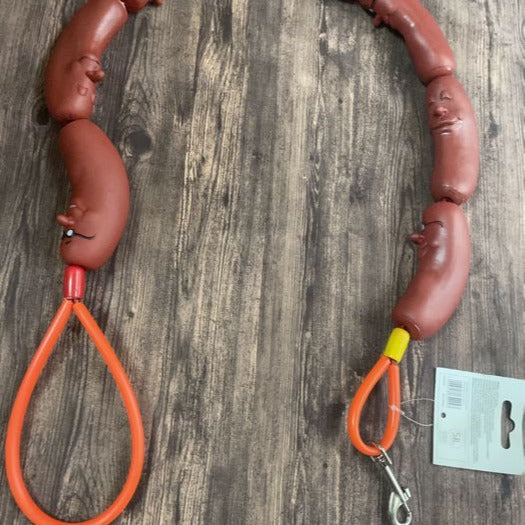 HKM-6615869 Brown Sausage Rope Toy for Dogs and Cats, 108cm Long, Durable Handheld Design