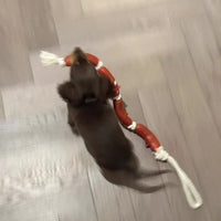 HKM-6615869 Brown Sausage Rope Toy for Dogs and Cats, 108cm Long, Durable Handheld Design