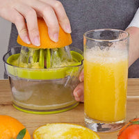 HKM-661651 Manual Hand Press Juicer for Fresh Citrus Extraction, Portable Orange Squeezer