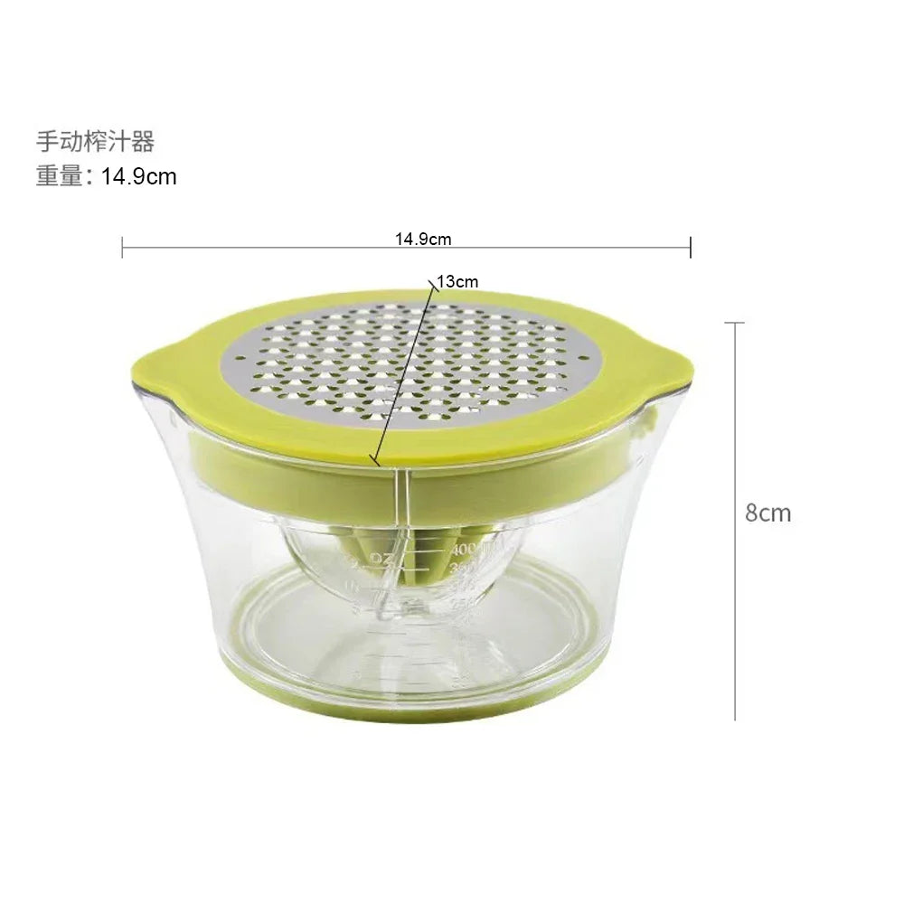 HKM-661651 Manual Hand Press Juicer for Fresh Citrus Extraction, Portable Orange Squeezer