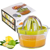 HKM-661651 Manual Hand Press Juicer for Fresh Citrus Extraction, Portable Orange Squeezer