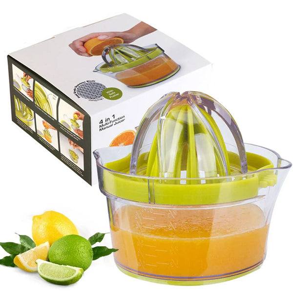 HKM-661651 Manual Hand Press Juicer for Fresh Citrus Extraction, Portable Orange Squeezer