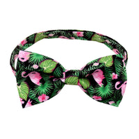 HKM-6616637 Tropical Fruit-Themed Bow Tie for Dogs and Cats - Cactus, Pineapple, Lemon Patterns