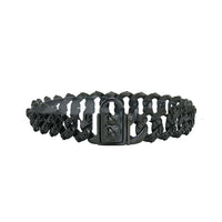 HKM-6617021 Stainless Steel Skull Design Dog Collar Necklace in Gold, Rose Gold, Steel, and Black