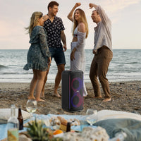 HKM-661907 Portable 60W Karaoke Speaker with LED Light, Super Bass, TWS, and 13000mAh Battery for Party Use