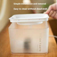 HKM-6620221 Translucent White 2.5L Wireless Induction Pet Water Dispenser for Cats