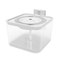 HKM-6620221 Translucent White 2.5L Wireless Induction Pet Water Dispenser for Cats