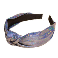HKM-662035 Korean Style Wide-Side Hairpin Headband with Geometric Design