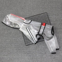 HKM-6620733 Waterproof Transparent Dog Raincoat for Small Breeds with Reflective Strips