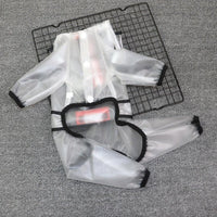 HKM-6620733 Waterproof Transparent Dog Raincoat for Small Breeds with Reflective Strips